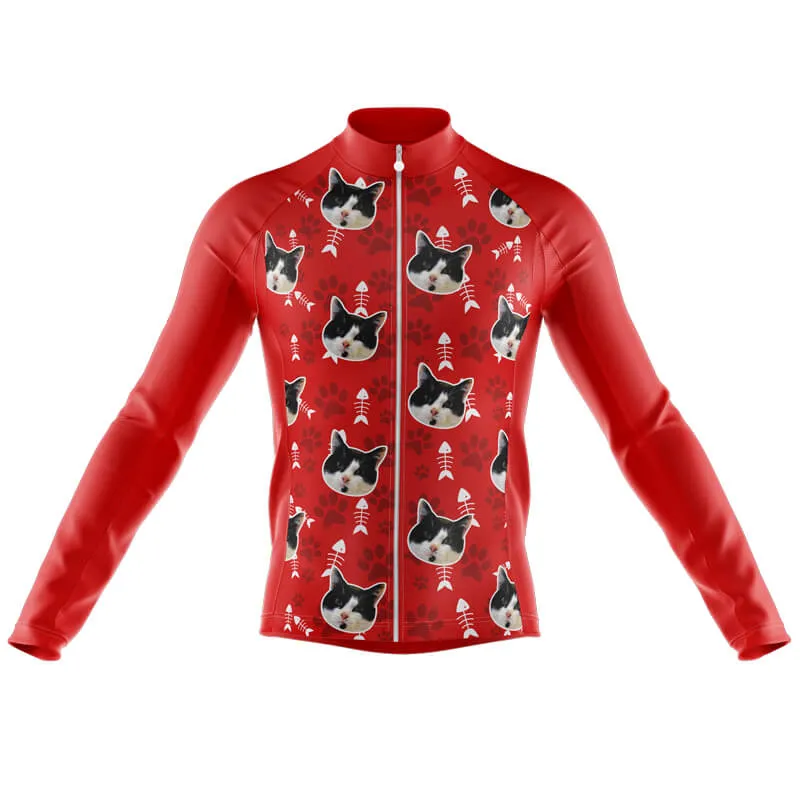 Cat Custom Face Club Jerseys (Red)