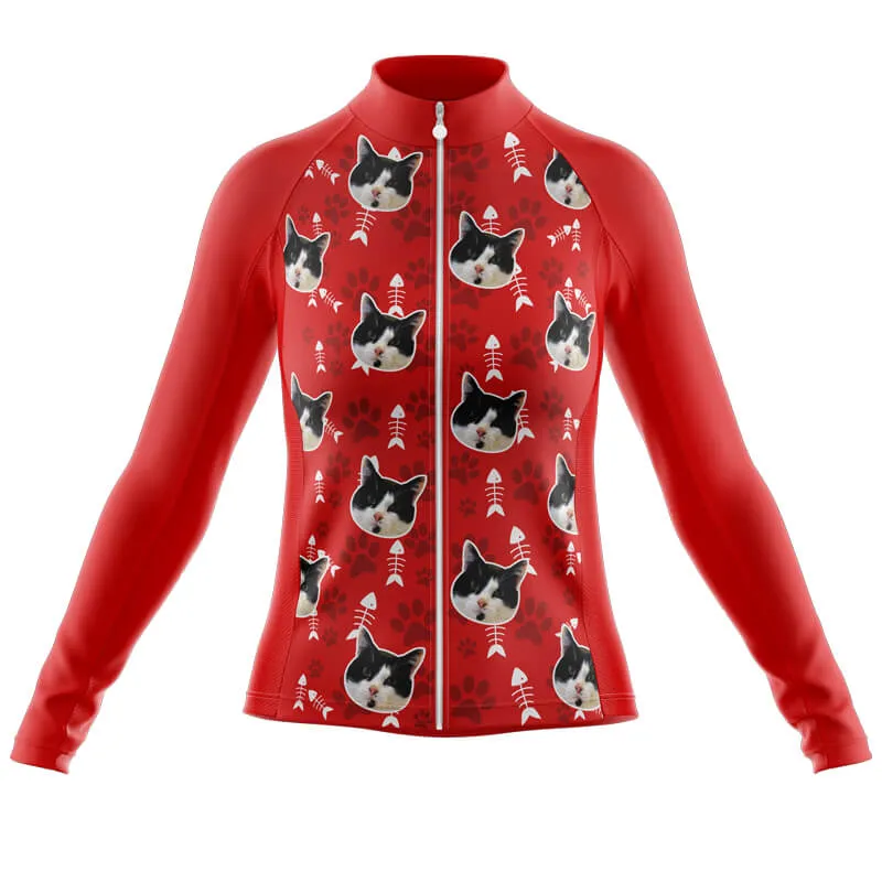 Cat Custom Face Club Jerseys (Red)