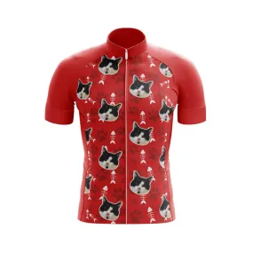 Cat Custom Face Club Jerseys (Red)