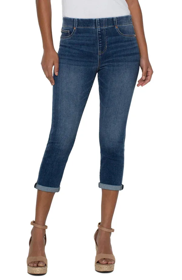 Chole Crop With Roll Cuff
