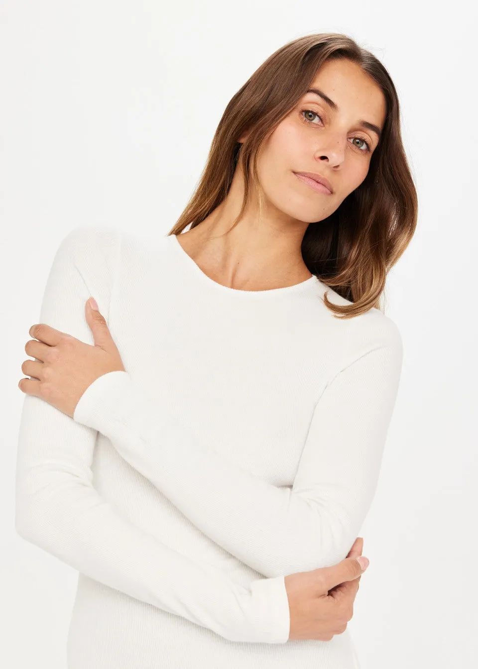 Chrissy Long Sleeve Top | White