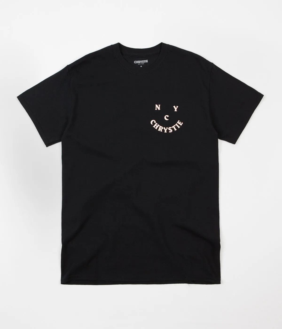 Chrystie NYC Face Logo T-Shirt - Black