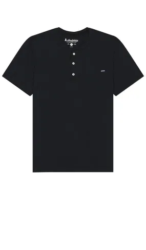 Chubbies The Multiverse Henley Shirt in Black