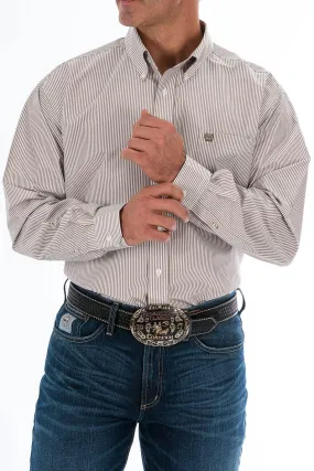 CINCH KHAKI STRIPE BUTTON-DOWN SHIRT
