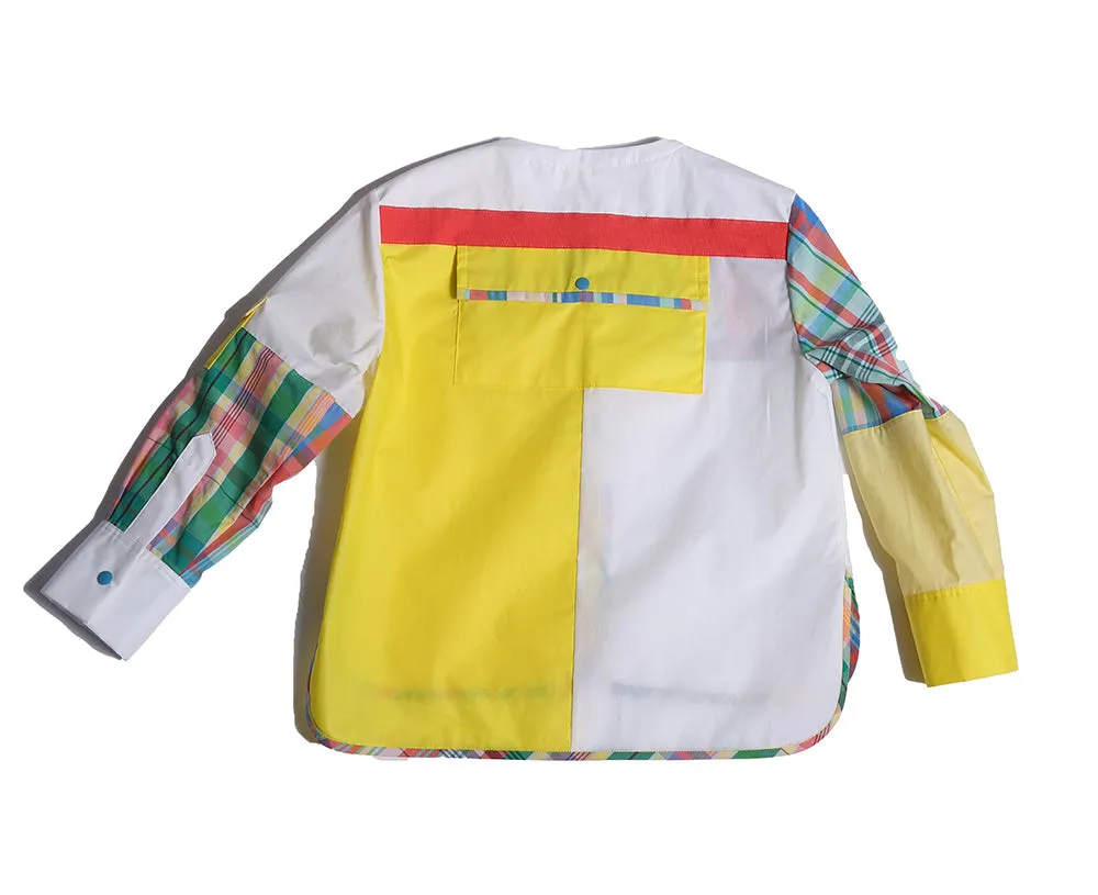 Classic Patchwork Henley Shirt