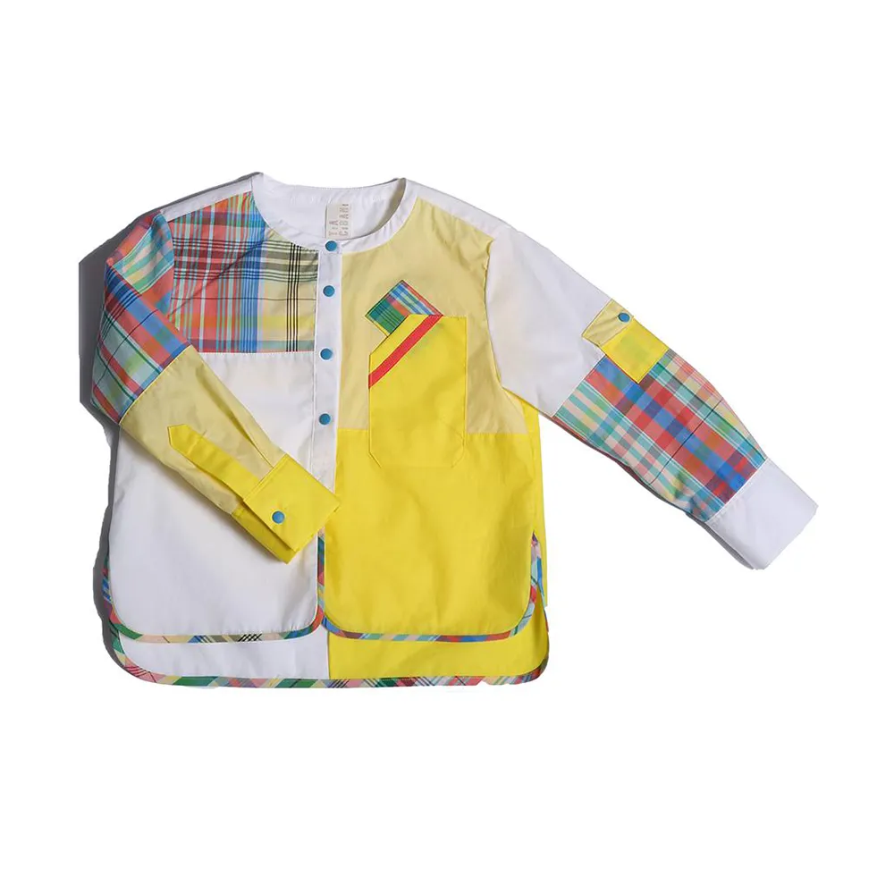Classic Patchwork Henley Shirt