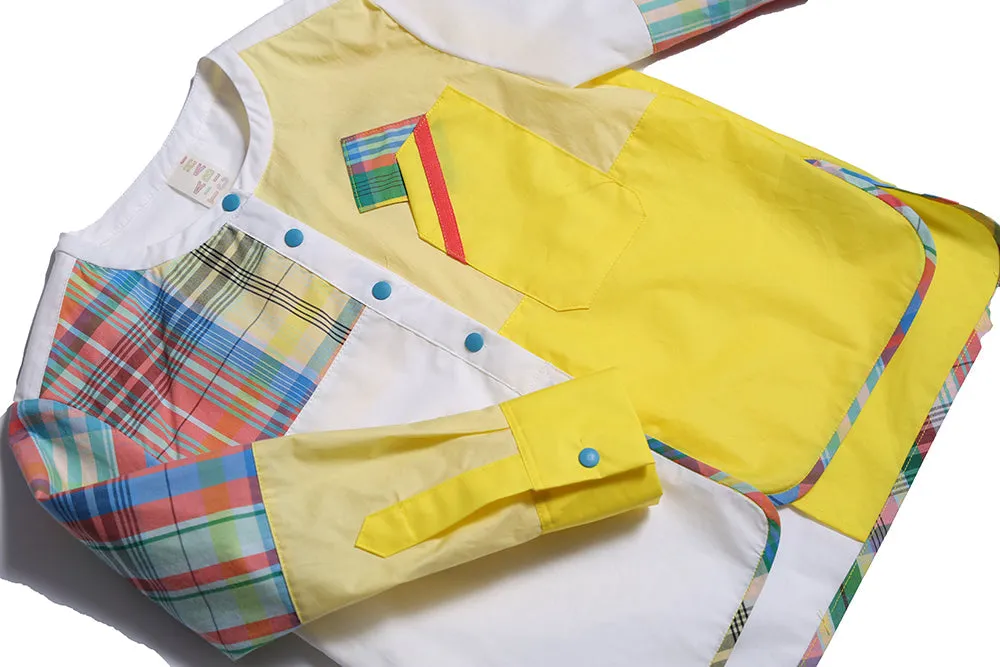 Classic Patchwork Henley Shirt