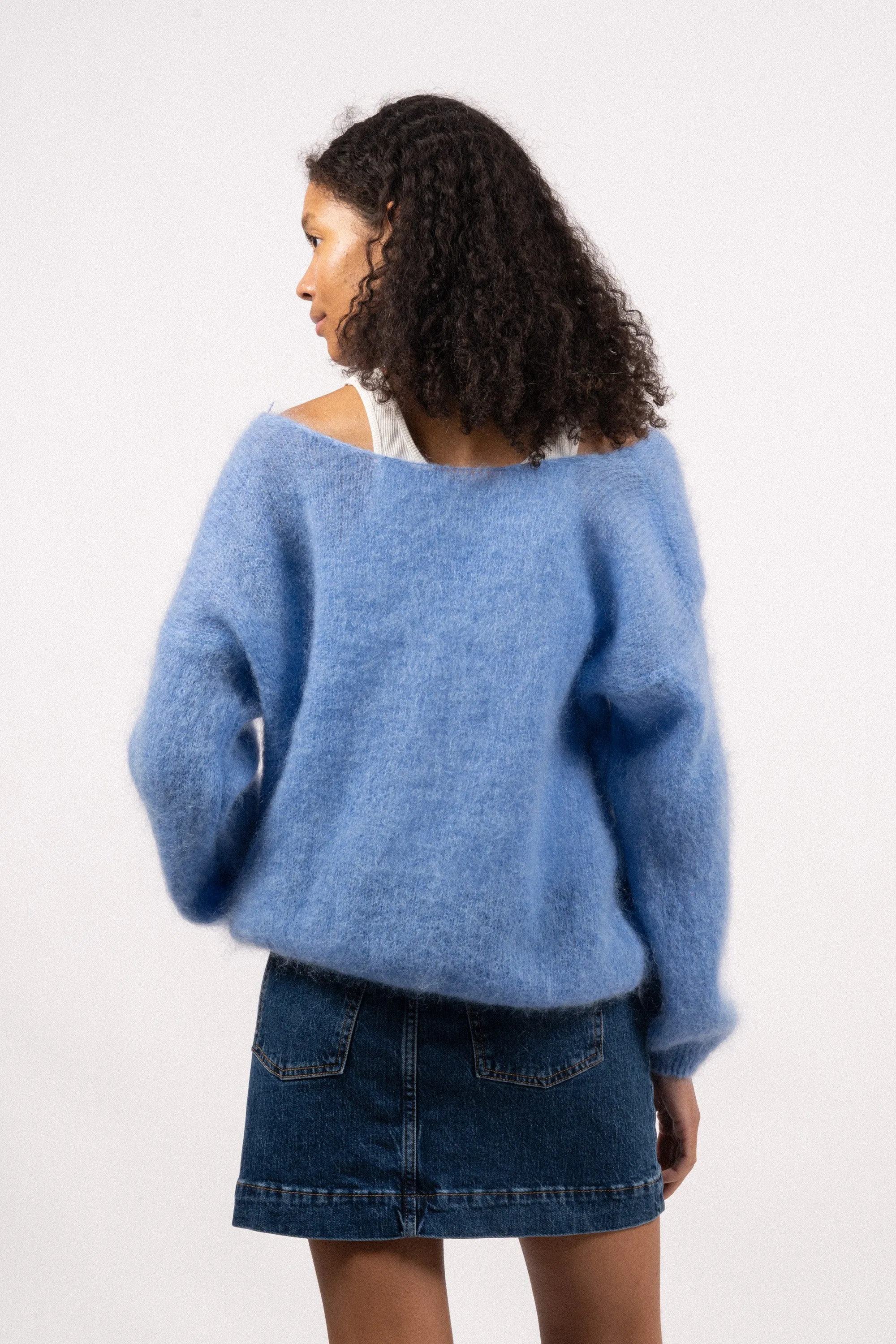 Cornelia LS Cardigan - Sky Blue