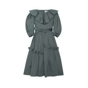 Cotton Maxi Dress Geneva Green