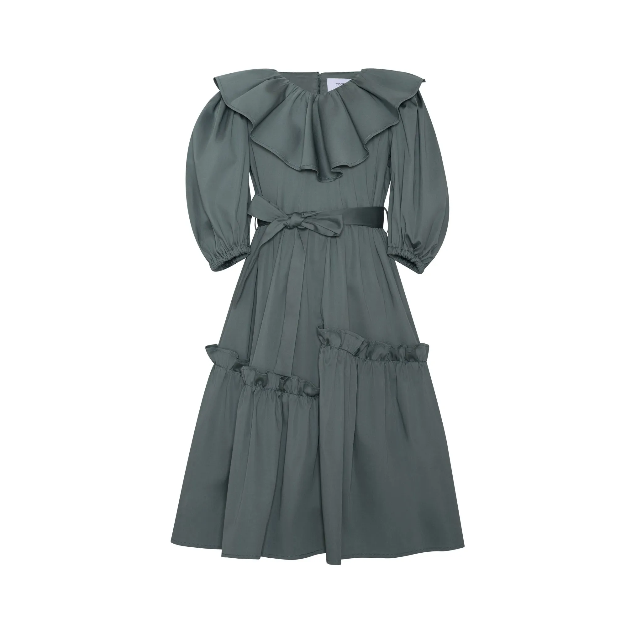 Cotton Maxi Dress Geneva Green