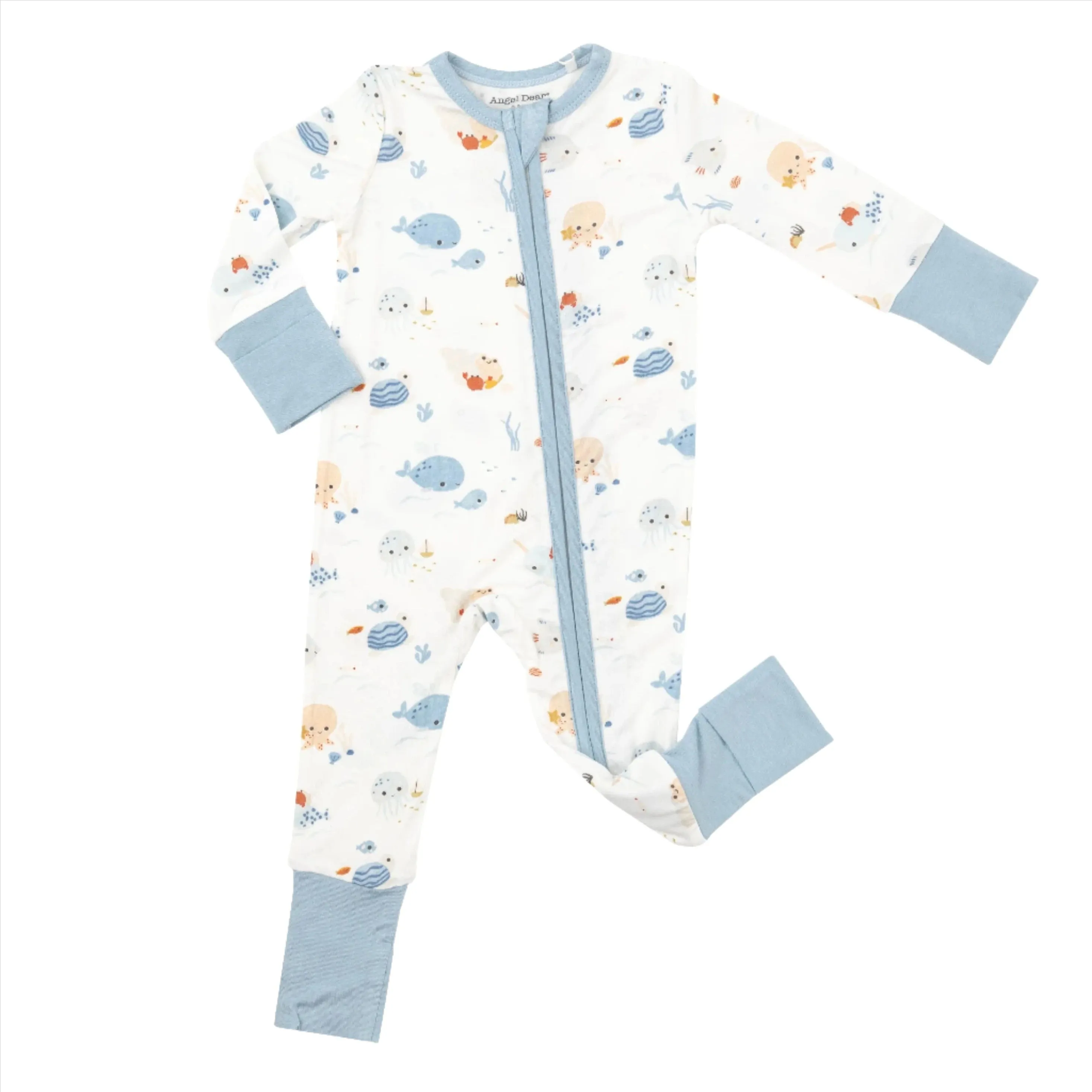 Cute Ocean 2-Way Zipper Romper