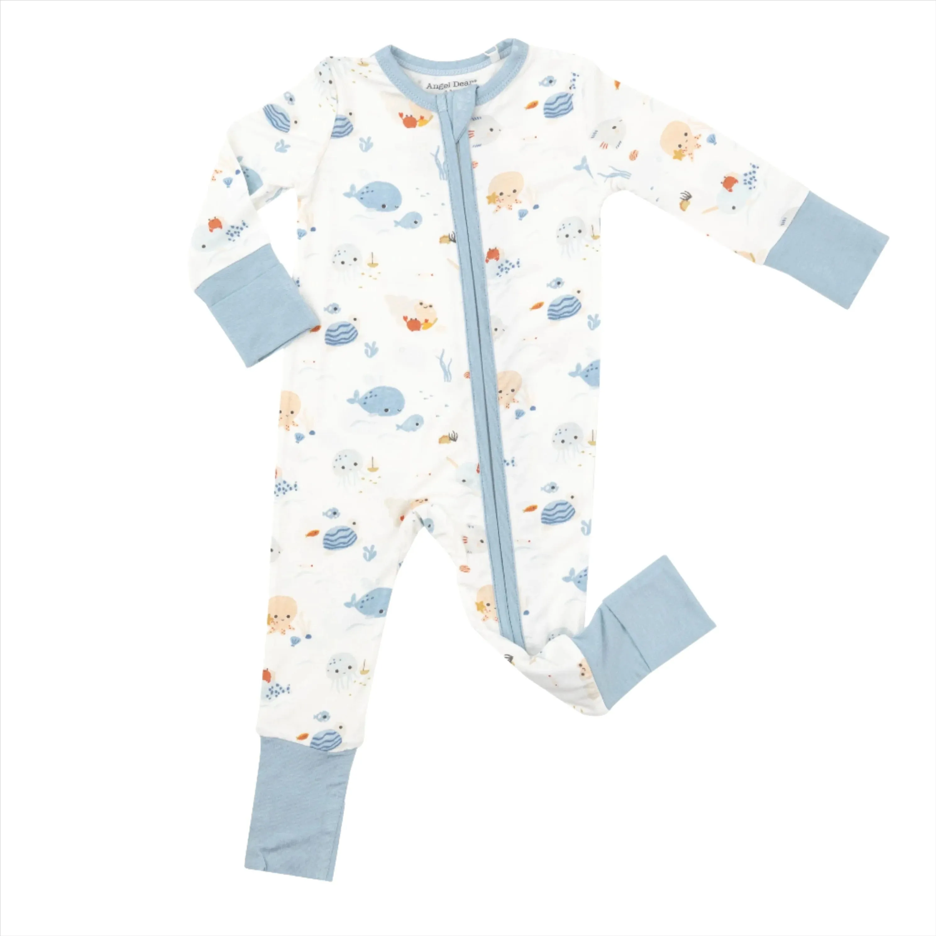 Cute Ocean 2-Way Zipper Romper