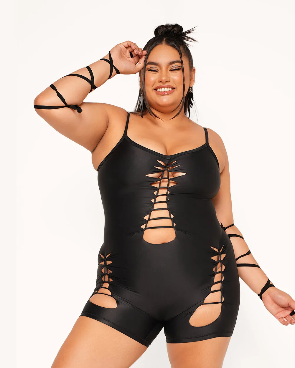 Dance in the Dark Braided Romper