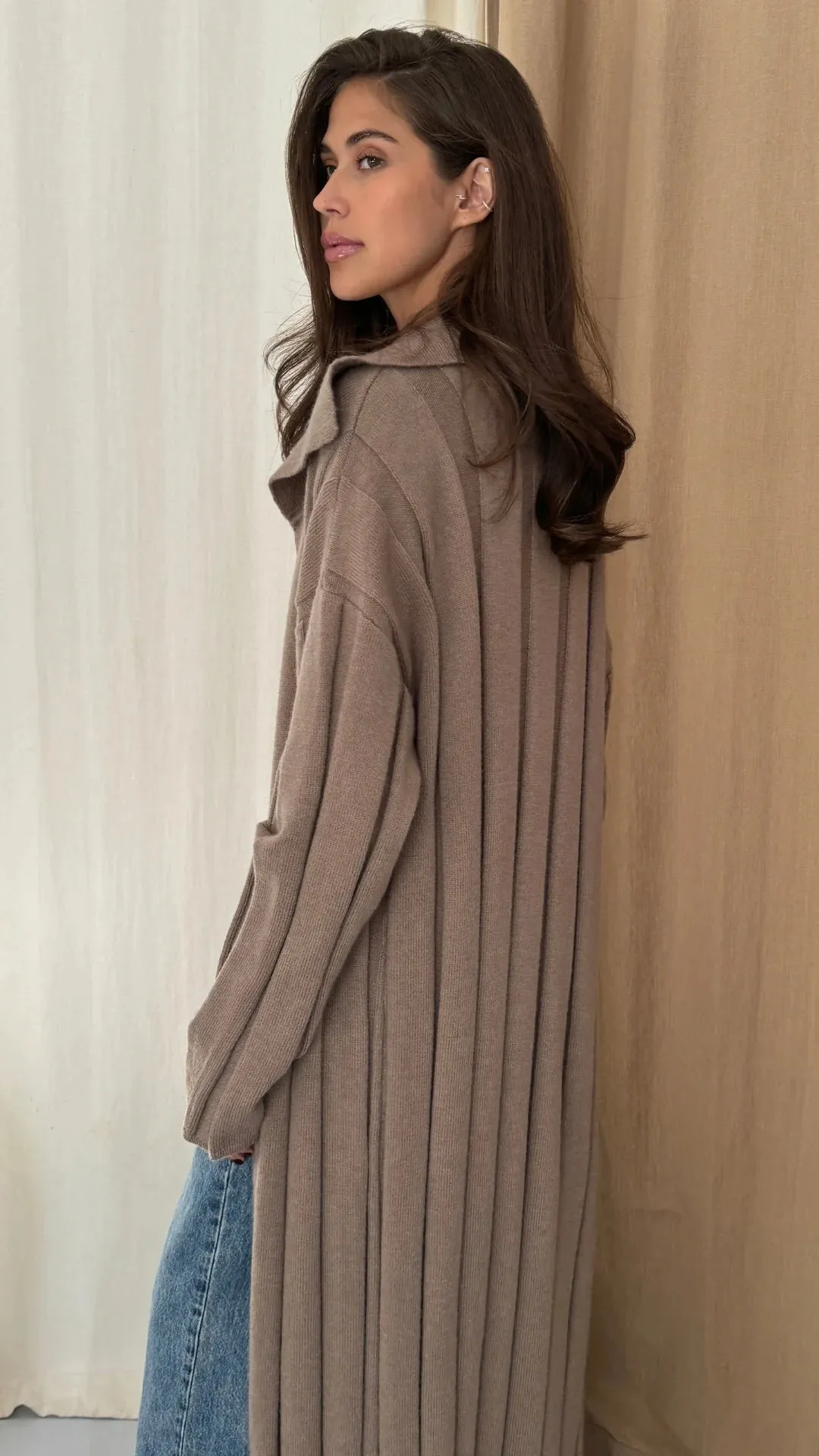 Dasha Warm Taupe Cardigan
