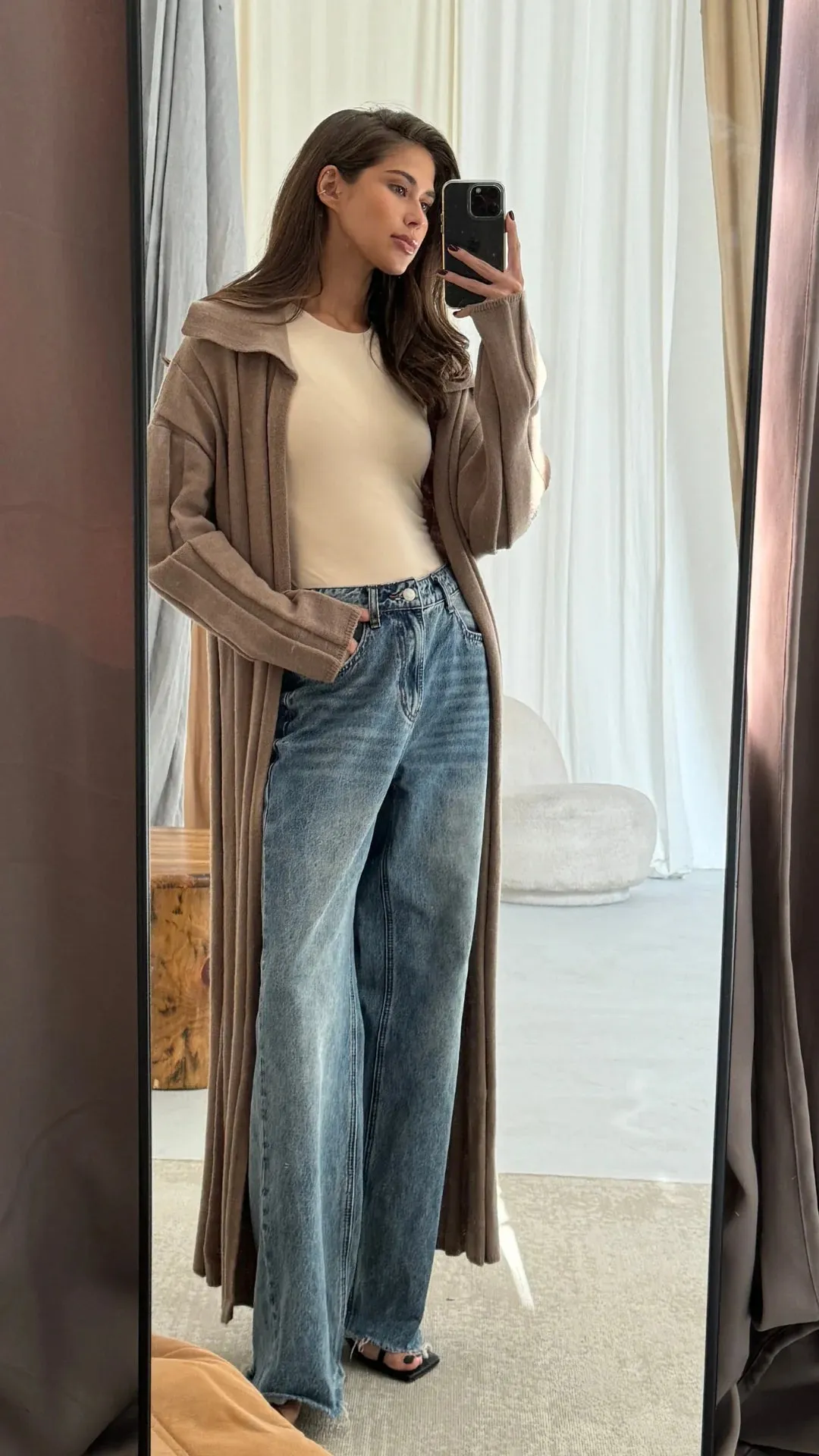 Dasha Warm Taupe Cardigan