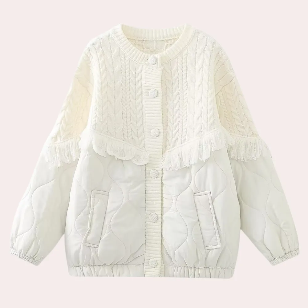 DEBRA - Stilfuld Polstret Cardigan til Kvinder