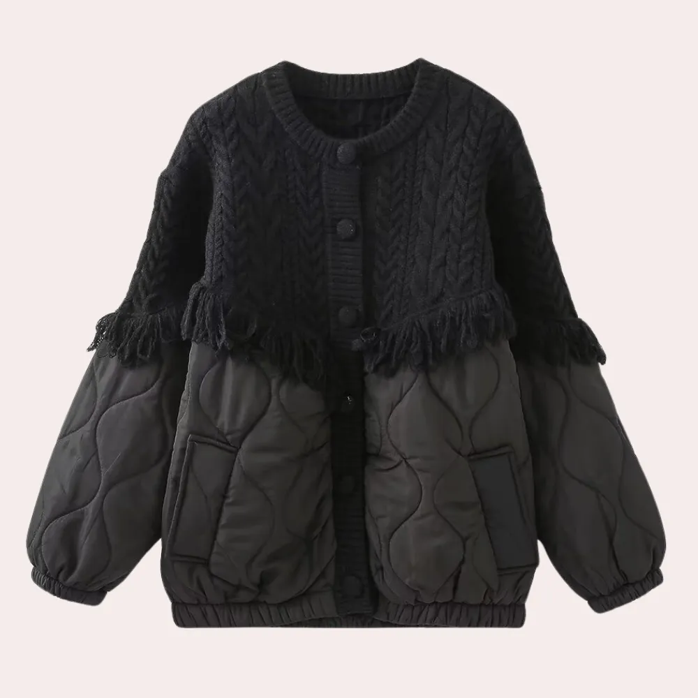 DEBRA - Stilfuld Polstret Cardigan til Kvinder