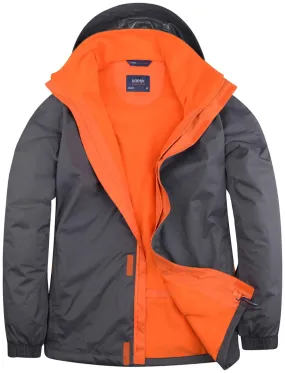 Deluxe Outdoor Jacket | Deep Grey/Fiery Orange