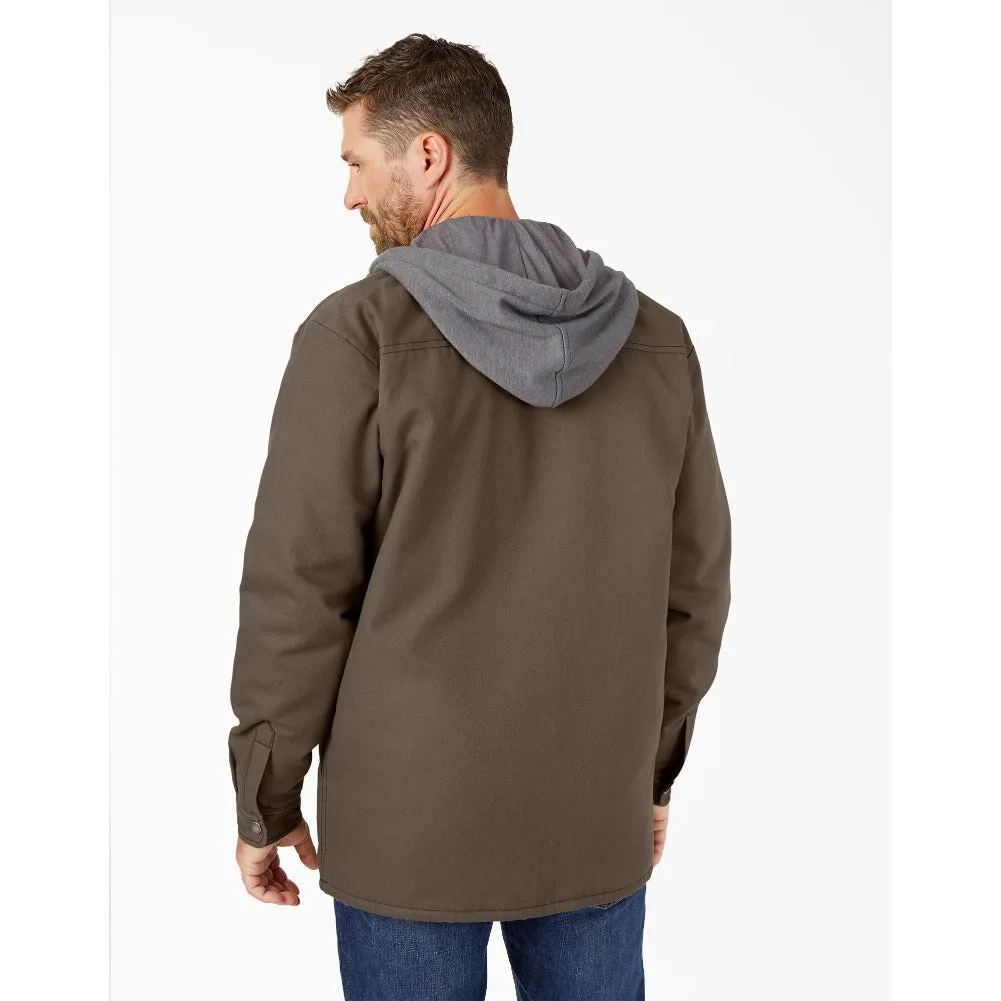 Dickies Men's Jacket Fleece Hooded Duck Shirt Coat with Hydroshield TJ213