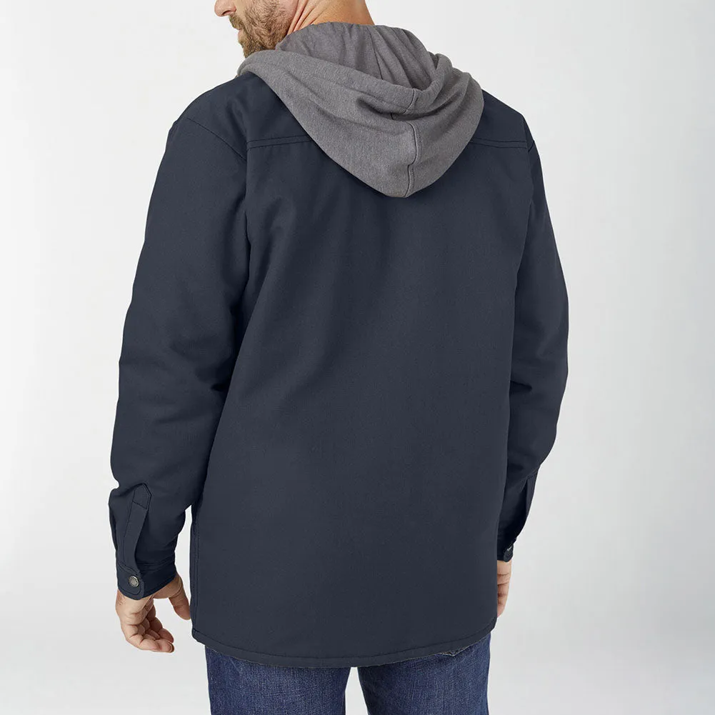 Dickies Men's Jacket Fleece Hooded Duck Shirt Coat with Hydroshield TJ213