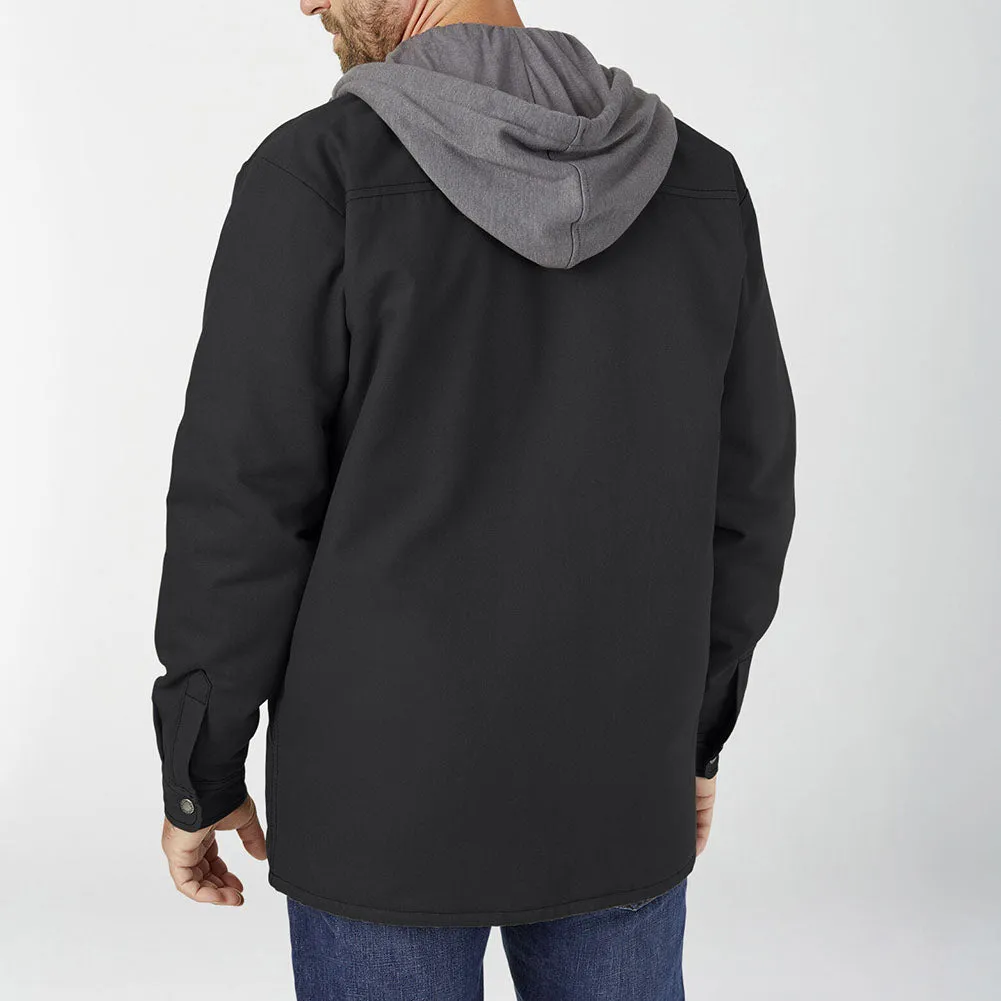 Dickies Men's Jacket Fleece Hooded Duck Shirt Coat with Hydroshield TJ213