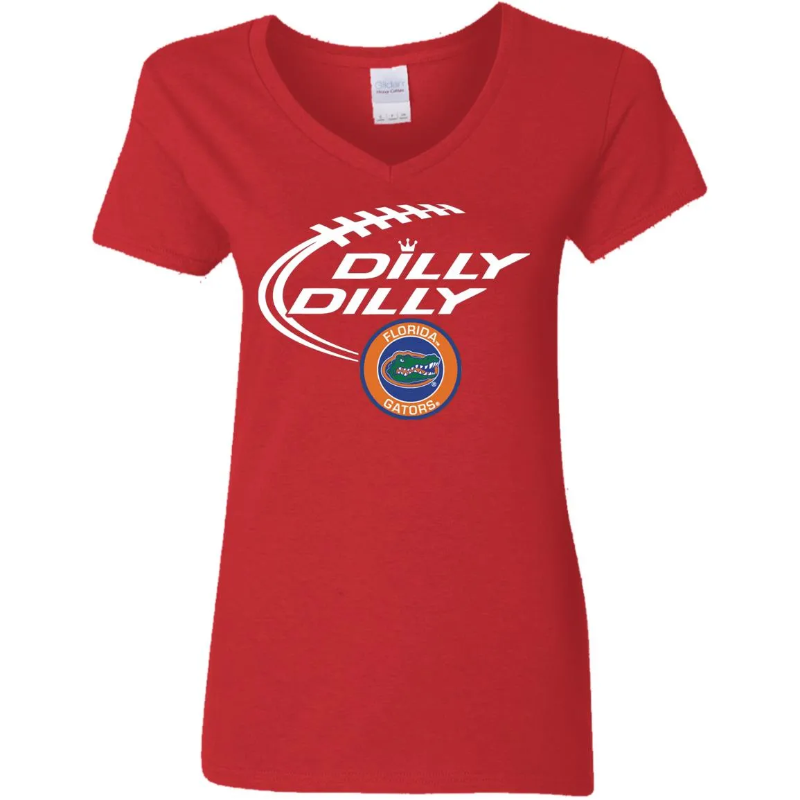 Dilly Dilly Florida Gators Nfl Football Women V-Neck T-Shirt