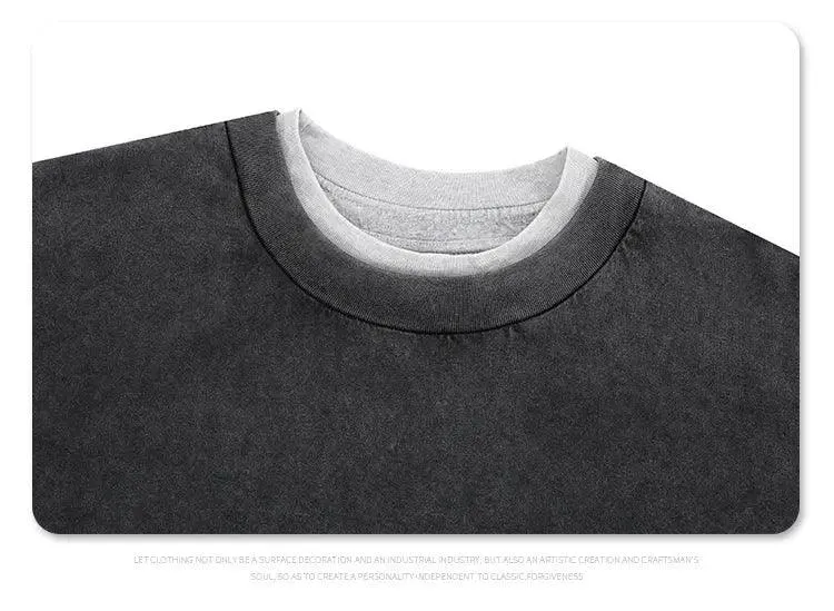 Distressed Retro Patchwork Vintage T-Shirt