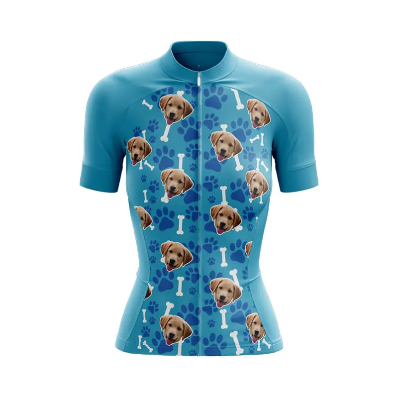 Dog Custom Face Club Jerseys (Blue)