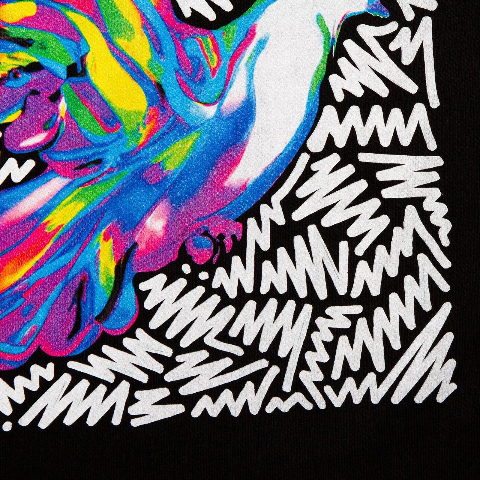 Doodle Dove Back Print - Tshirt - Black
