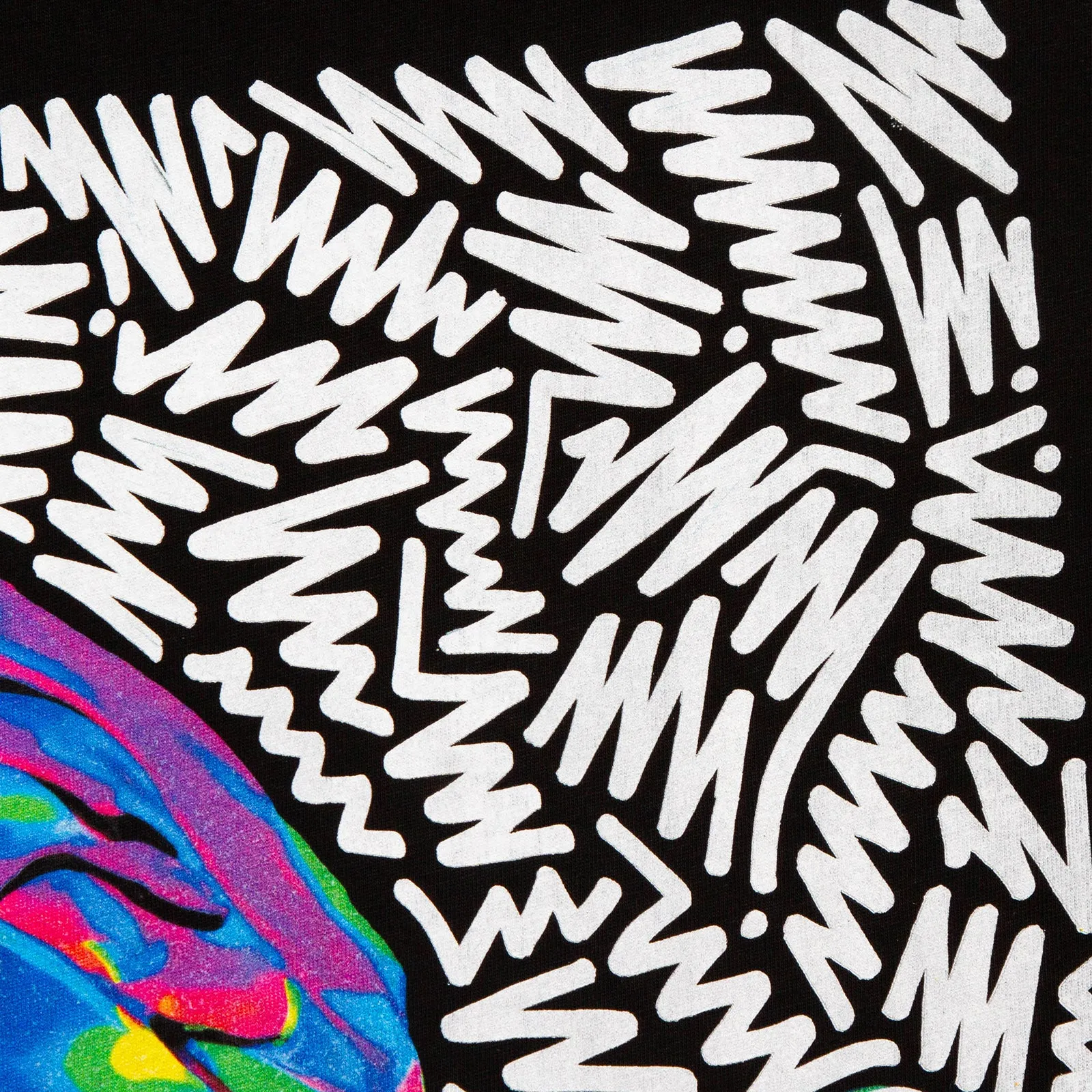 Doodle Dove Back Print - Tshirt - Black