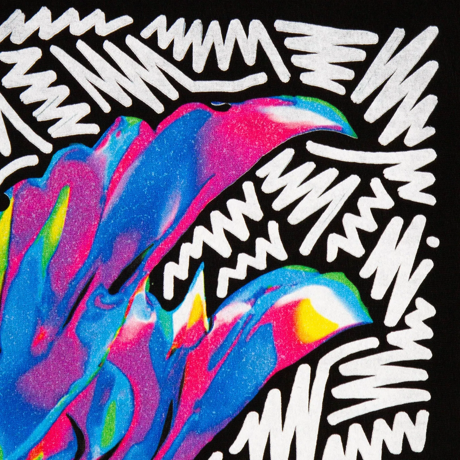 Doodle Dove Back Print - Tshirt - Black