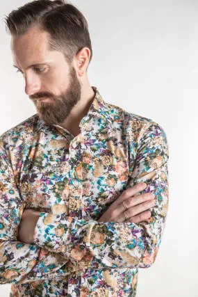 Dress Shirt - White Floral