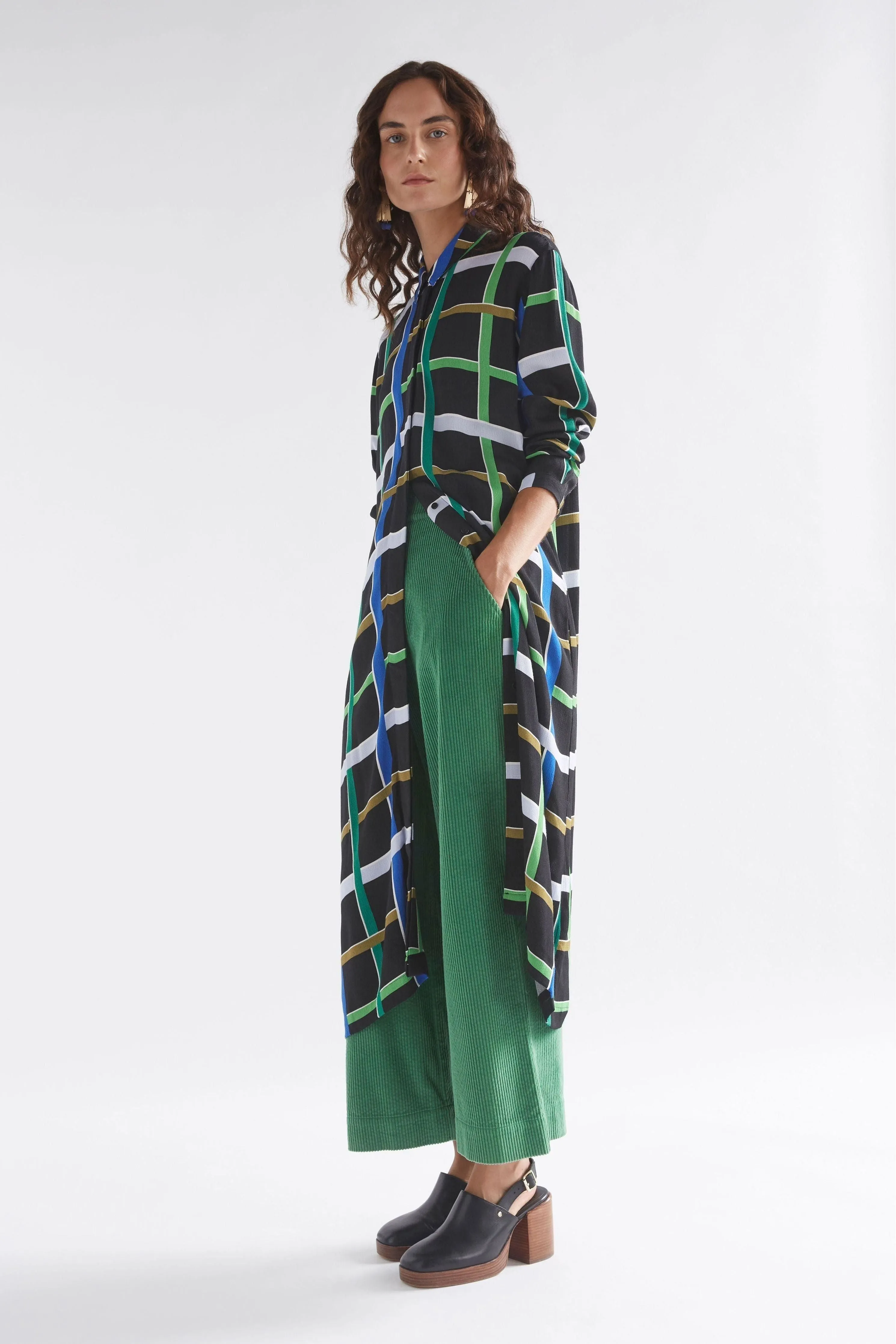 ELK JANIK DRESS - LADDER PRINT