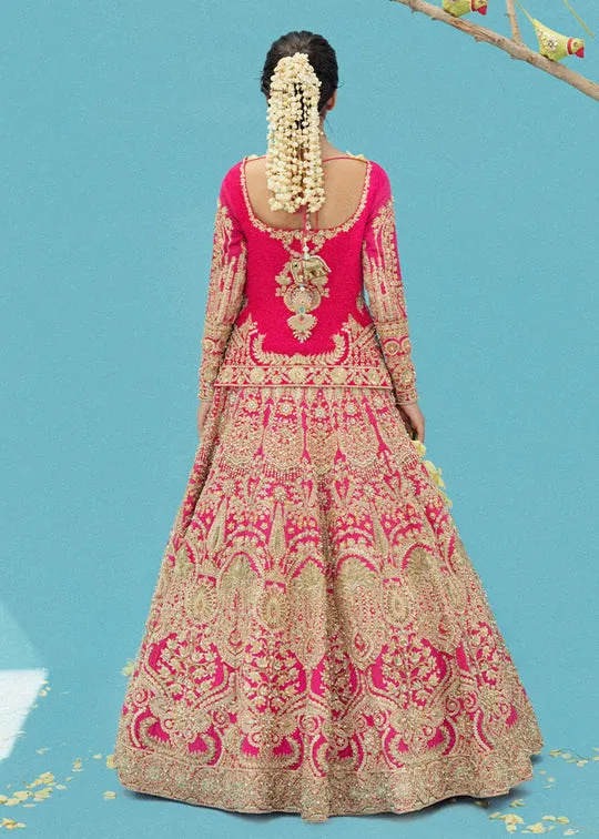 Embellished Pink Lehenga Shirt Dress for Bridal Wedding Wear