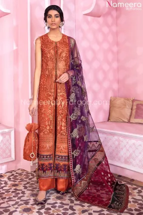 Embroidered Pakistani Ladies Chiffon Dress 2021 #PR200