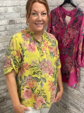 English Garden Grandad Shirt