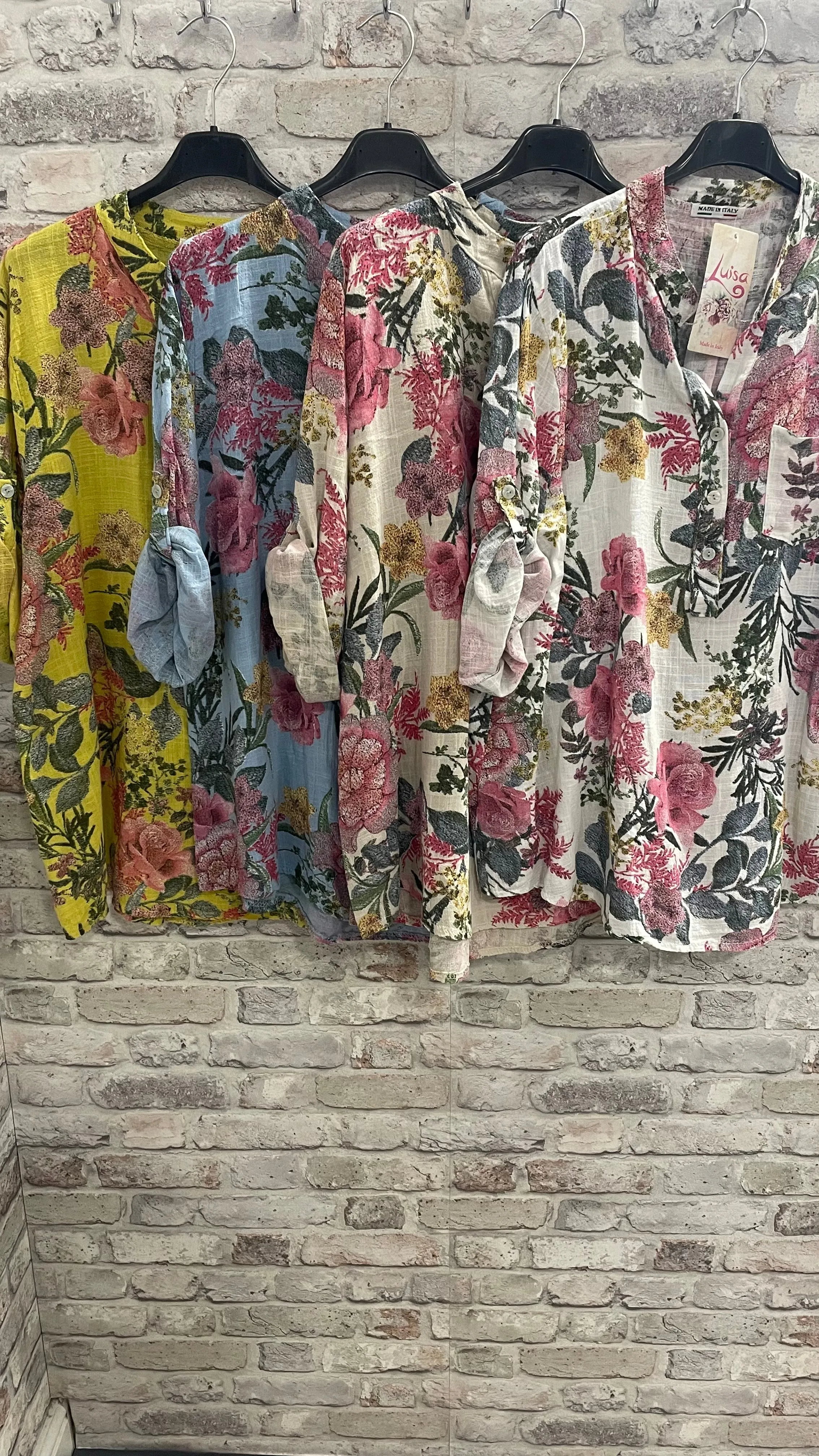 English Garden Grandad Shirt