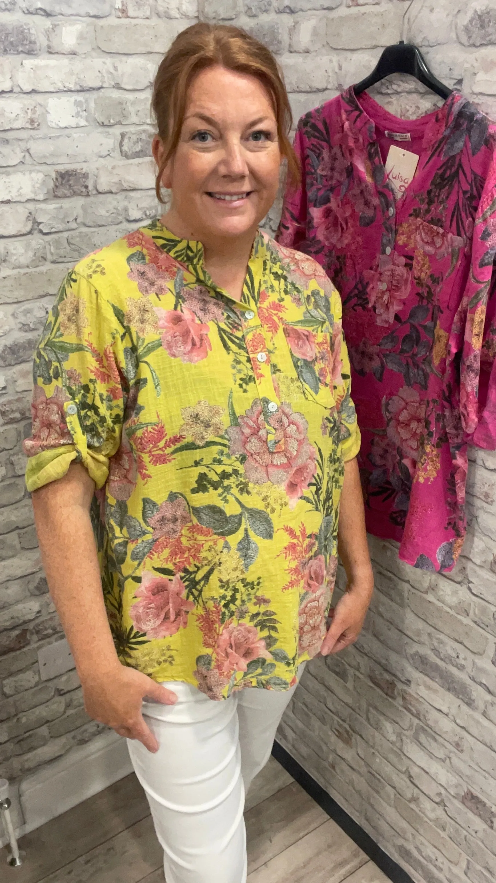 English Garden Grandad Shirt