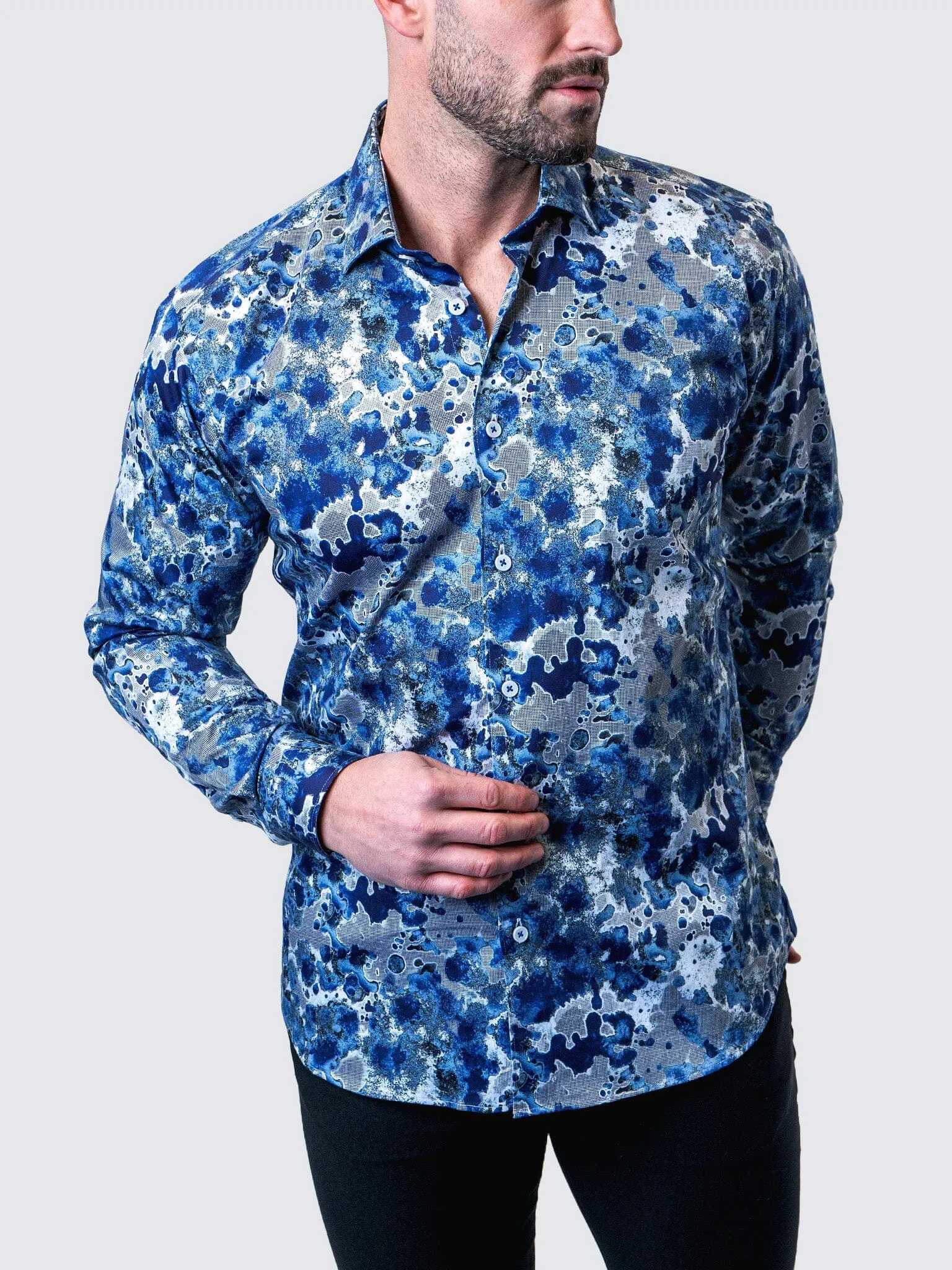 Fibonacci Oil Spill Blue