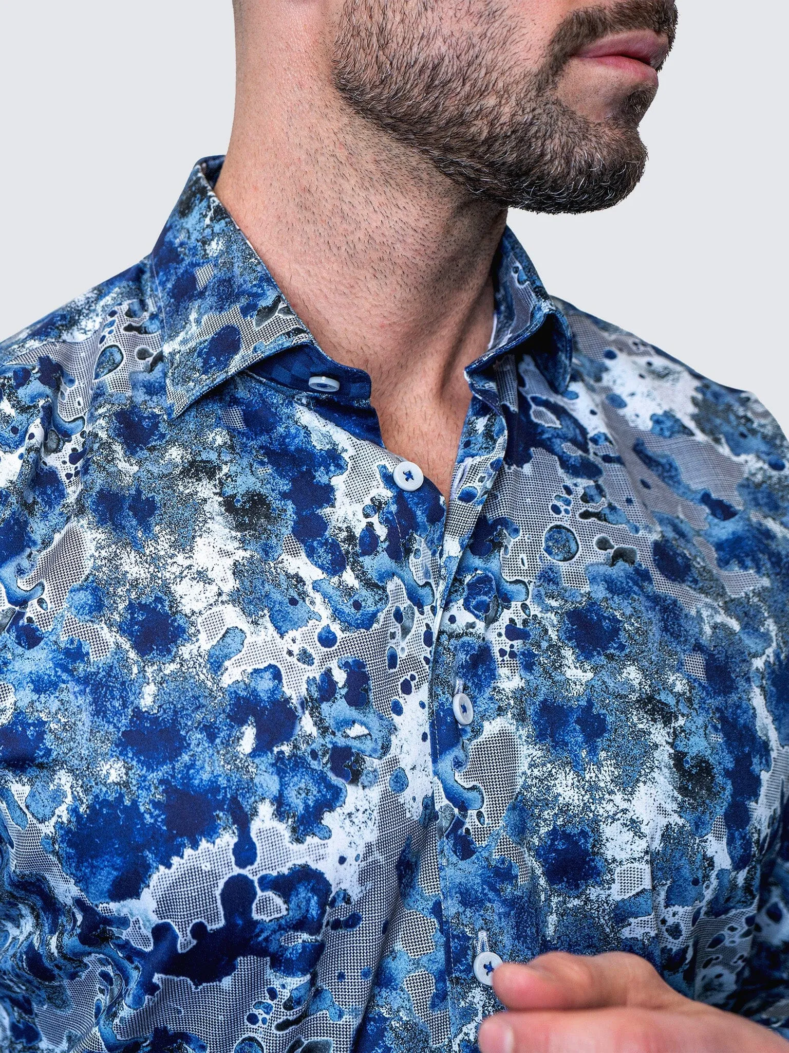 Fibonacci Oil Spill Blue