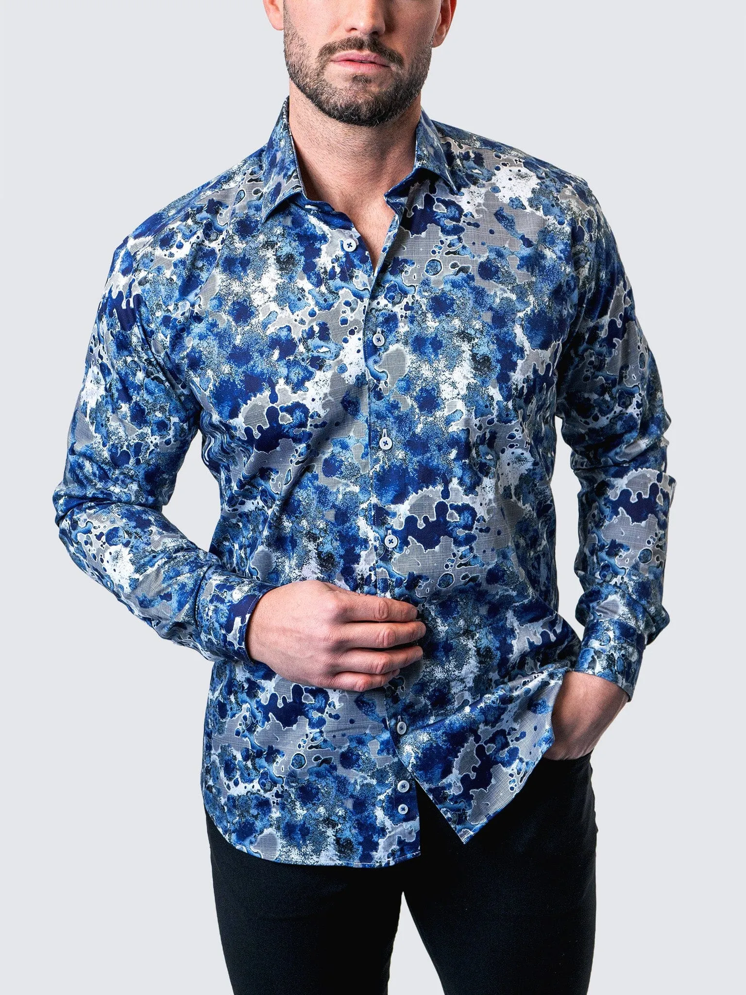 Fibonacci Oil Spill Blue