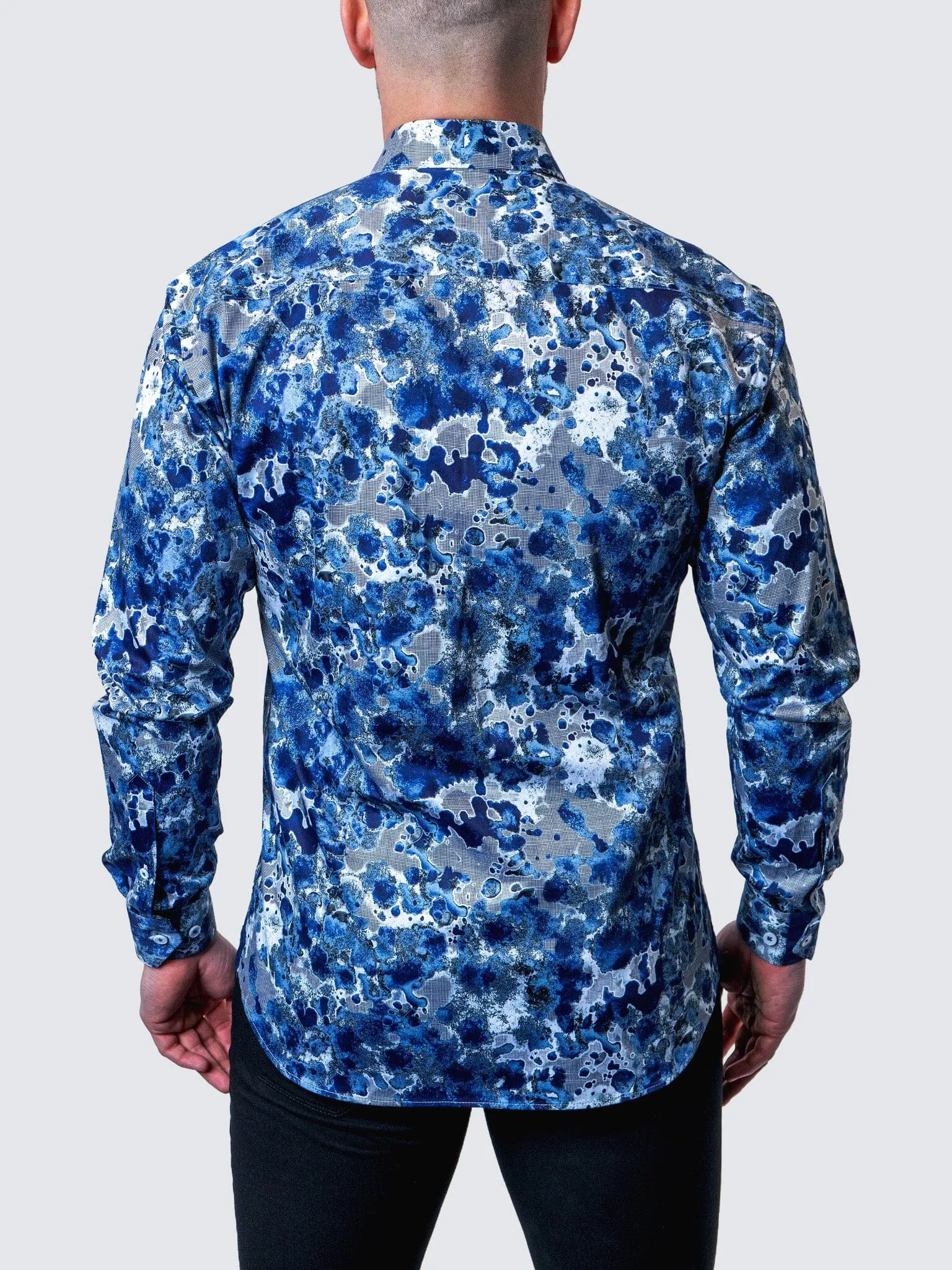 Fibonacci Oil Spill Blue