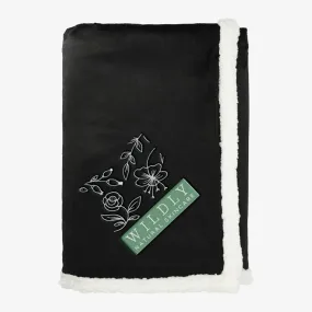 Field & Co 100% Recycled PET Sherpa Blanket, Black