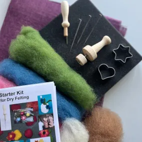 Filges Starting Set for Dry Felting, Organic Wool