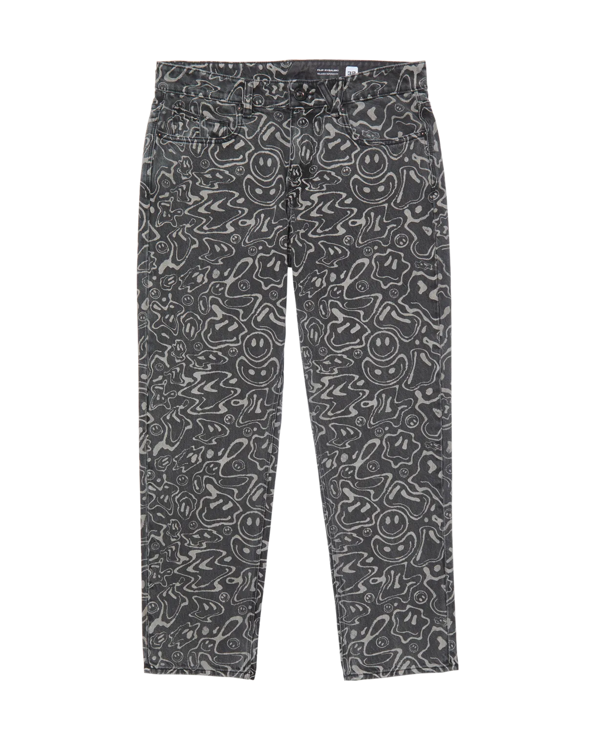 Filip Rygalski Denim Jeans in Black Print