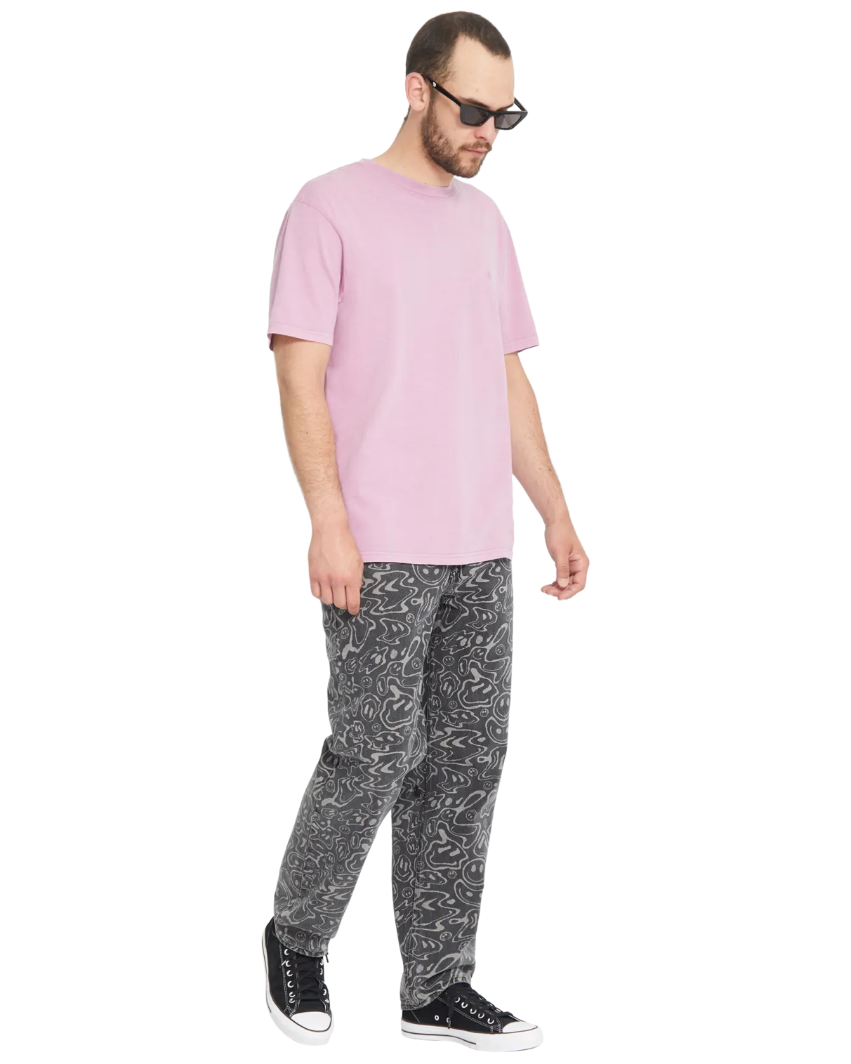 Filip Rygalski Denim Jeans in Black Print