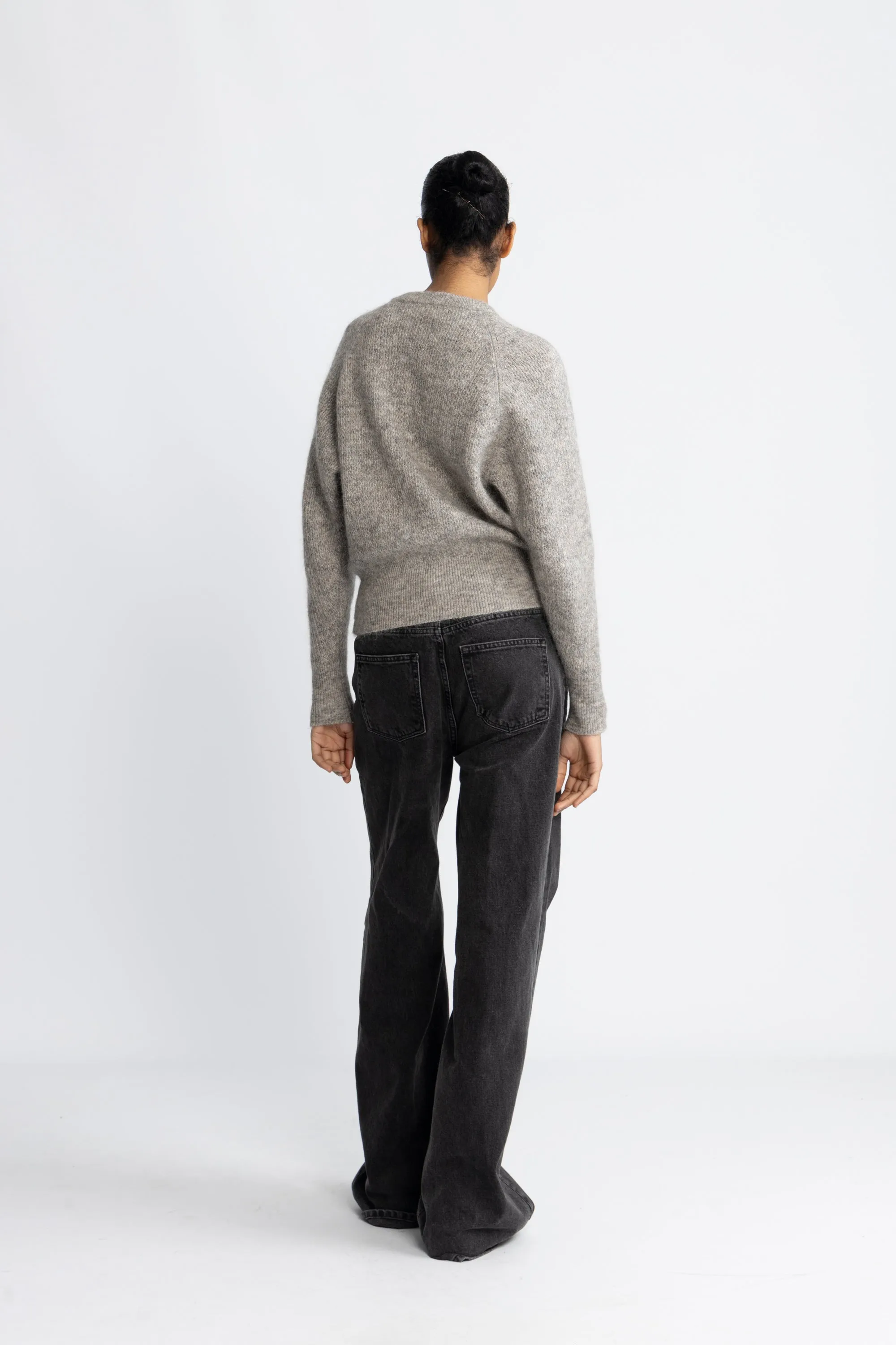 Filuca Ls Knit Cardigan - Steel Gray Lurex
