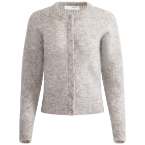 Filuca Ls Knit Cardigan - Steel Gray Lurex