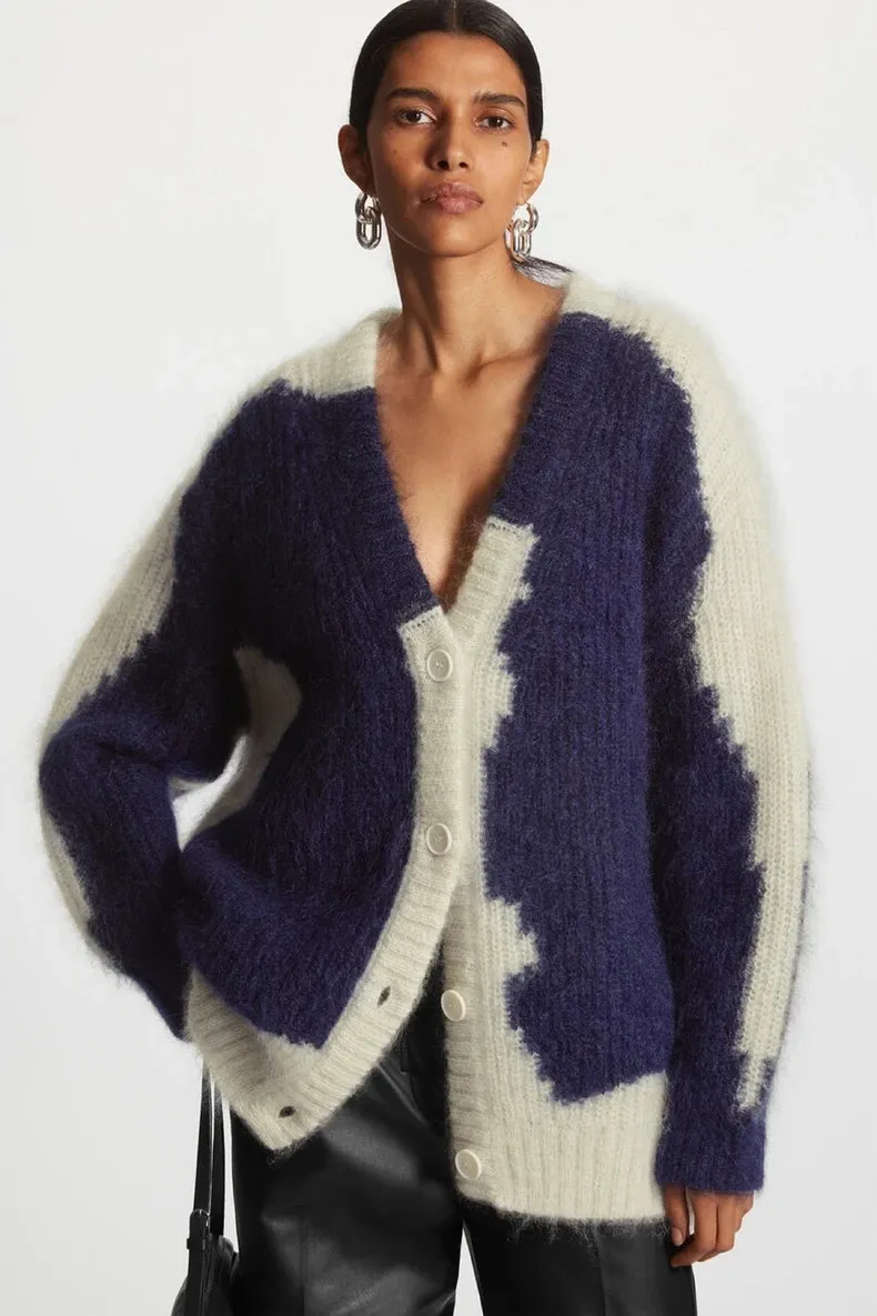 Fleece Buttoned Cardigan