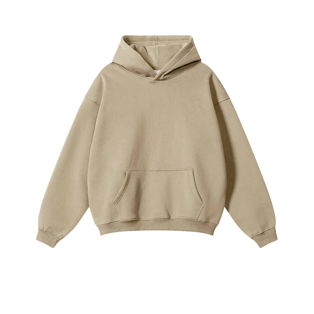 Fleece Lining Oversize Hoodie & Fleece Lining Sweatpants Setup WN9931-K